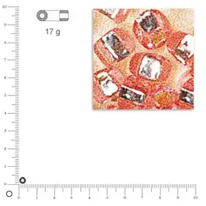 Rayher Hobby Rocailles intérieur argenté - Rose - Ø 4 mm x 17 gVendu parscrapmalin