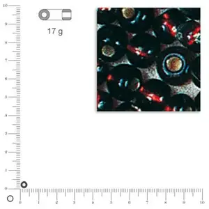 Comparateur de prix : Rayher Rocailles intérieur argenté - Brun foncé - Ø 4 mm x 17 g