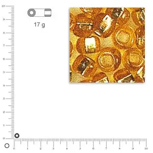 Rayher Rocailles intérieur argenté - Or - Ø 4 mm x 17 gVendu parscrapmalin