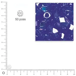 Comparateur de prix : Rayher Hobby 14201830 Schliff Perles de Verre 6 mm Ã ¸, irisé, boîte 50 unités,