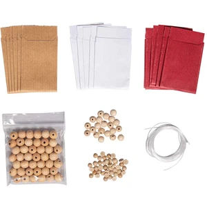 Comparateur de prix : Rayher Kit Mini sachets papier p. 21 étoiles de noël + perles bois, 3D, 67391000