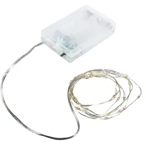 Comparateur de prix : Guirlande lumineuse 20 mini LED 130 cm avec fil et minuterie - Rayher