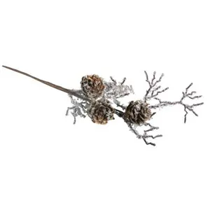 Rayher Branche décorative - Cône et mélèze - Art floral - 26 cm pas cher