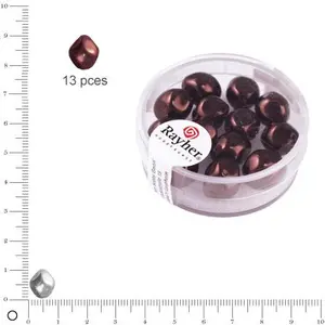 Rayher Perles baroques Renaissance - Praliné - Ø 9 mm pas cher