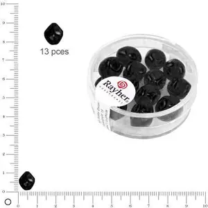 Comparateur de prix : Rayher Perles baroques Renaissance - Noir - Ø 9 mm