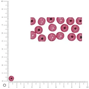 Comparateur de prix : Rayher Perles en bois - Polies - Rose foncé - 6 mm - 115 pcs
