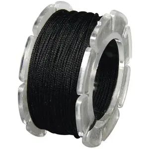 Comparateur de prix : Rayher Hobby Cordon ciré armé nylon - noir - 0,6 mm - 10 m