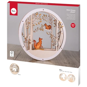 Comparateur de prix : Rayher Couronne en bois Forêt Ø 30 cm