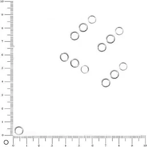Rayher Anneaux - platine - 7 mm - 25 pcsVendu parscrapmalin