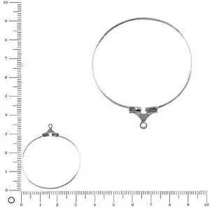 Comparateur de prix : Rayher Créoles - argenté - 3 cm - 2 pcs