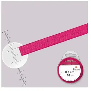 Comparateur de prix : Rayher Ruban organdi - rouleau de 10 m x 0,7 cm Fuchsia
