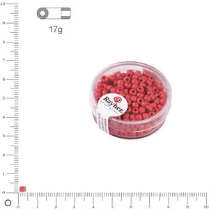 Comparateur de prix : Rayher Rocaille Metallic dépoli - Rosé - Ø 4 mm x 17 g