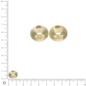Rayher Perle en verre transparente Magic Flair - Vanille - Ø 12 mm pas cher