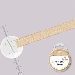 Comparateur de prix : Rayher Ruban organdi - rouleau de 10 m x 0,7 cm Beige