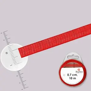 Rayher Ruban organdi - rouleau de 10 m x 0,7 cm RougeVendu parscrapmalin