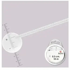 Rayher Ruban satin ruban cadeau p. décoration 3 mm, rouleau 10 m blanc,  5521202Vendu paramazon