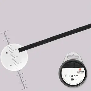 Comparateur de prix : Rayher Ruban satin - Noir - 3 mm - 10 m
