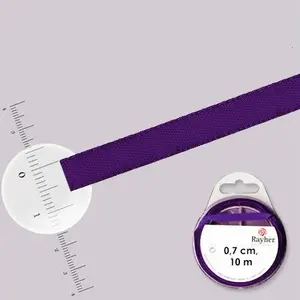 Rayher 5521339 Ruban de Satin, 7 mm, SB de Rouleau DE 10 m, VioletVendu parscrapmalin