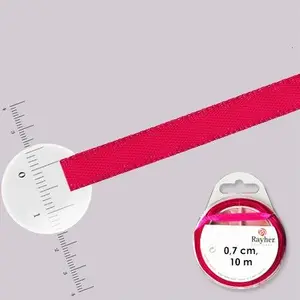 Ruban satin - rouleau de 10 m x 0,7 cm - Rose foncéVendu parscrapmalin