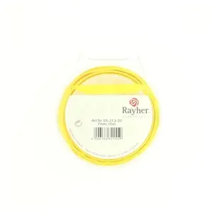 Rayher 5521320 Ruban de satin, 7 mm, SB de rouleau de 10 m, jauneVendu parscrapmalin