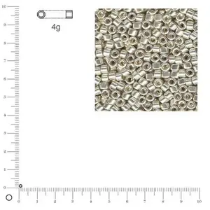 Rayher Perles Miyuki - 11/0 - Métal argent pas cher