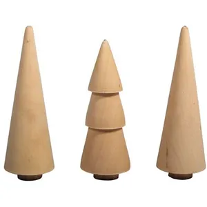 Comparateur de prix : Rayher Petits arbres en bois décoratifs D2,9x8cm - Lot de 3