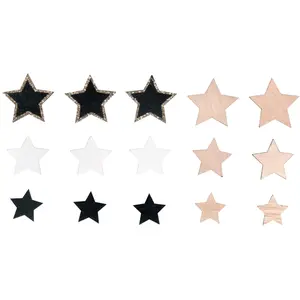 Rayher 14 étoiles adhésives en bois - 6 types - 3 à 5 cm pas cher