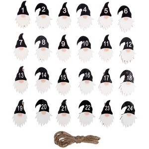 Rayher Chiffres 1-24 Lutin s.pince p calendrier avent 2,8x4,5cm coloré, 46658999 pas cher
