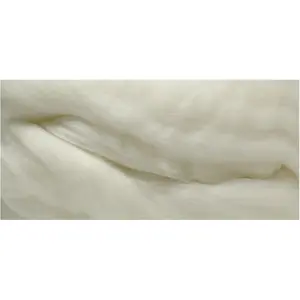Rayher Hobby Laine cardée Mérinos - Blanc - 50 g