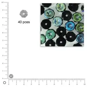 Comparateur de prix : Rayher Rondelles facettées dépolies - Onyx - 6 x 3 mm x 40 pces