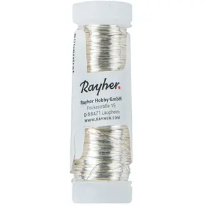 Comparateur de prix : Rayher Fil Argent D 0,3mm - Bobine De 50m