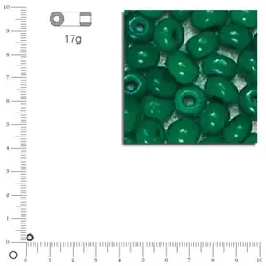 Rayher Rocailles opaques - Vert - Ø 2,6 mm x 17 g pas cher