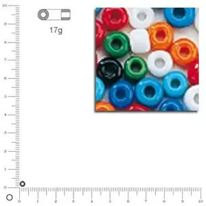 Rayher Rocailles opaques - Assortiment - Ø 2,6 mm x 17 g pas cher