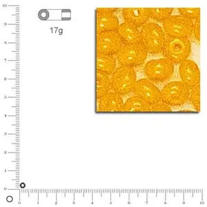 Rayher 1405620 Weber rocailles, 2,6 mm à , opaque, boîte 17 g, jaune pas cher