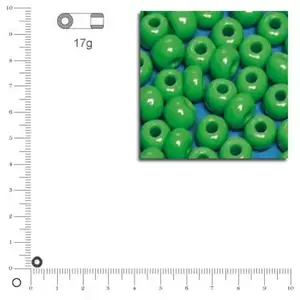 Rayher 1406729 Perles indiennes de 4,5 mm de diamètre Vert pas cher