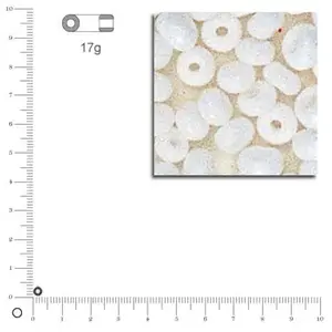 Rayher 1405602 Weber rocailles, 2,6 mm à , Opaque, Boîte 17 g, Weiß pas cher