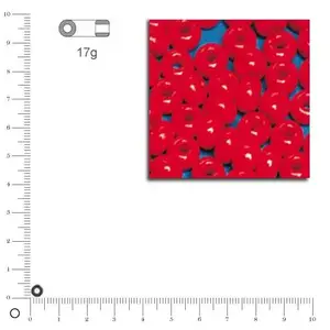 Rayher 1406718 Perles indiennes Rouge Ø 4,5 mm pas cher