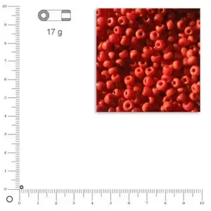 Comparateur de prix : Rayher 1406318 rocailles, 2 mm àf Weber, Opaque, Boîte 17 g, Rouge