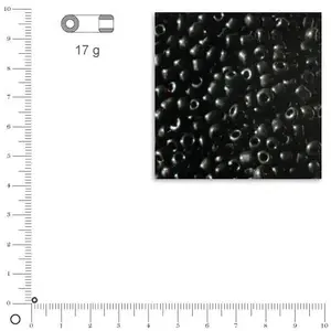 Rayher Perle Rocaille Opaque Noir Boite De 17g