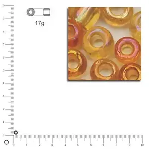 Rayher - 1406106 - Rocailles - Diamètre 2 mm - Transp. Bouclée, Or pas cher