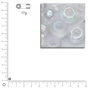 Rayher Hobby Mini-rocailles transparentes lustrées - Argent - Ø 2 mm x 17 gVendu parscrapmalin