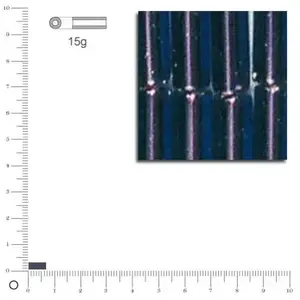 Rayher Rocailles tubes - Lilas foncé - 7 x 2 mm x 15 g pas cher