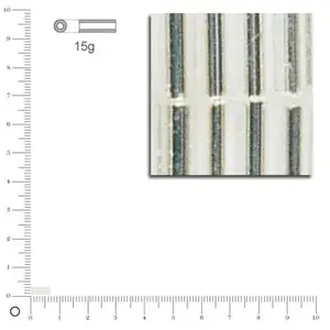 Comparateur de prix : Rayher Rocailles tubes - Couleur Argent - 7 x 2 mm x 15 g