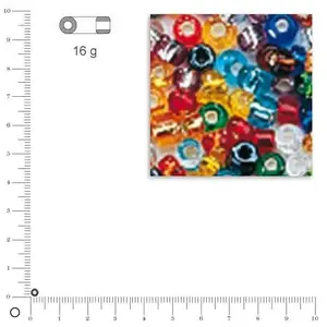 Comparateur de prix : Perle rocaille garniture argentée Assortiment Ø2,6mm16 g - Rayher