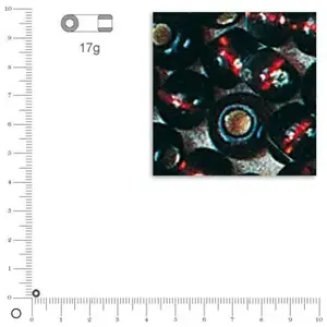 Comparateur de prix : Rayher Rocailles 2mm avec garniture argent - Brun foncé