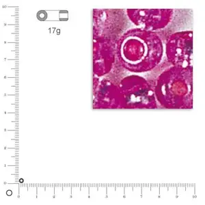 Comparateur de prix : Rayher Mini-rocailles intérieur argenté - Rose foncé - Ø 2 mm x 17 g