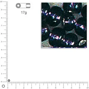 Rayher Mini-rocailles intérieur argenté - Lilas foncé - Ø 2 mm x 17 gVendu parscrapmalin