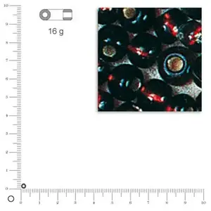 Comparateur de prix : Rayher Rocailles intérieur argenté - Brun foncé - Ø 2,6 mm x 16 g