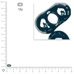 Rayher Rocailles Farfalles - Anthracite - 3,2 x 6,5 mm x 18 gVendu parscrapmalin