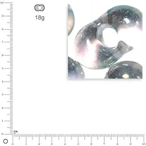 Rayher 14142690 papillon de rocailles, 2 x 4 mm, boîte 18 g, Reflet bicouleur